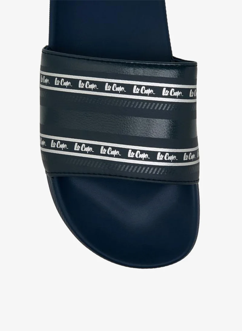 Lee Cooper BLUE Men Logo Print Slides for Men | Best Price UAE