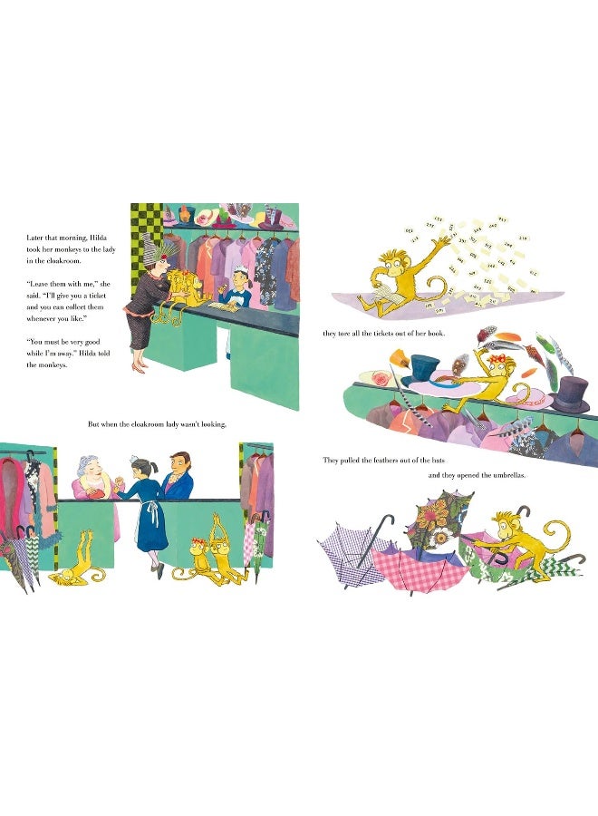 HarperCollinsChildren’sBooks Three Little Monkeys and the Grand Hotel: A wild and funny new illustrated children’s book from iconic picture-book duo Quentin Blake and Emma Chichester Clark.  - Image 5
