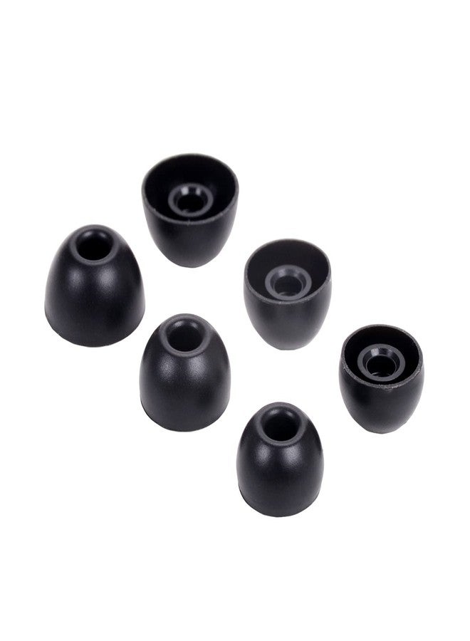 luakesa Replacement Silicone Tips Earbuds Buds Eartips Set for Beats Studio Buds Earphone Headphones,6 Pairs (Black) - Image 2