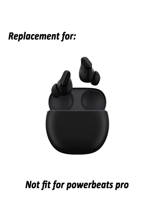 luakesa Replacement Silicone Tips Earbuds Buds Eartips Set for Beats Studio Buds Earphone Headphones,6 Pairs (Black) - Image 4