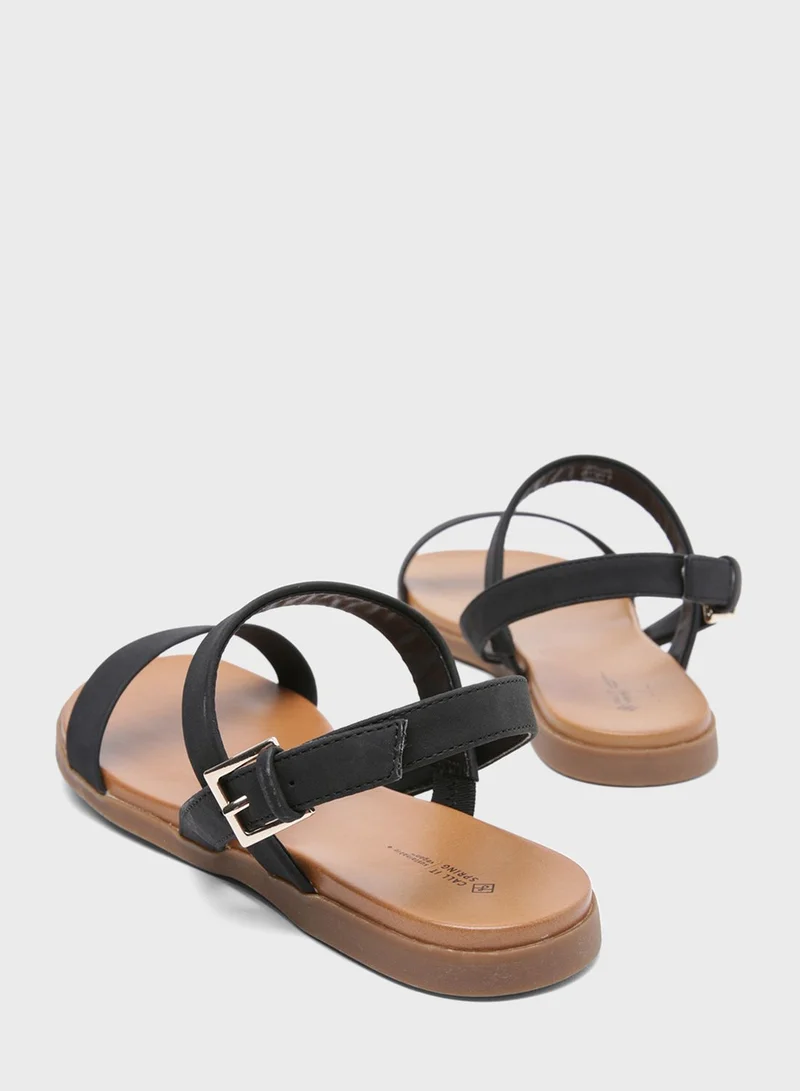 CALL IT SPRING Strappy Faux Leather Sandals
