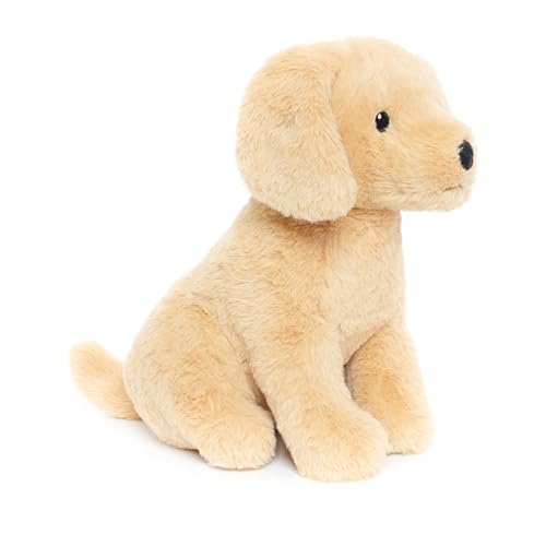 WEIGEDU Labrador Golden Retriever Stuffed Animal Dog Puppy Plush Toy with Embroidered Eyes for Babies Toddlers Kids Adults Ages 1 and Up No Hard Parts Machine Washable 12 inches - Image 1