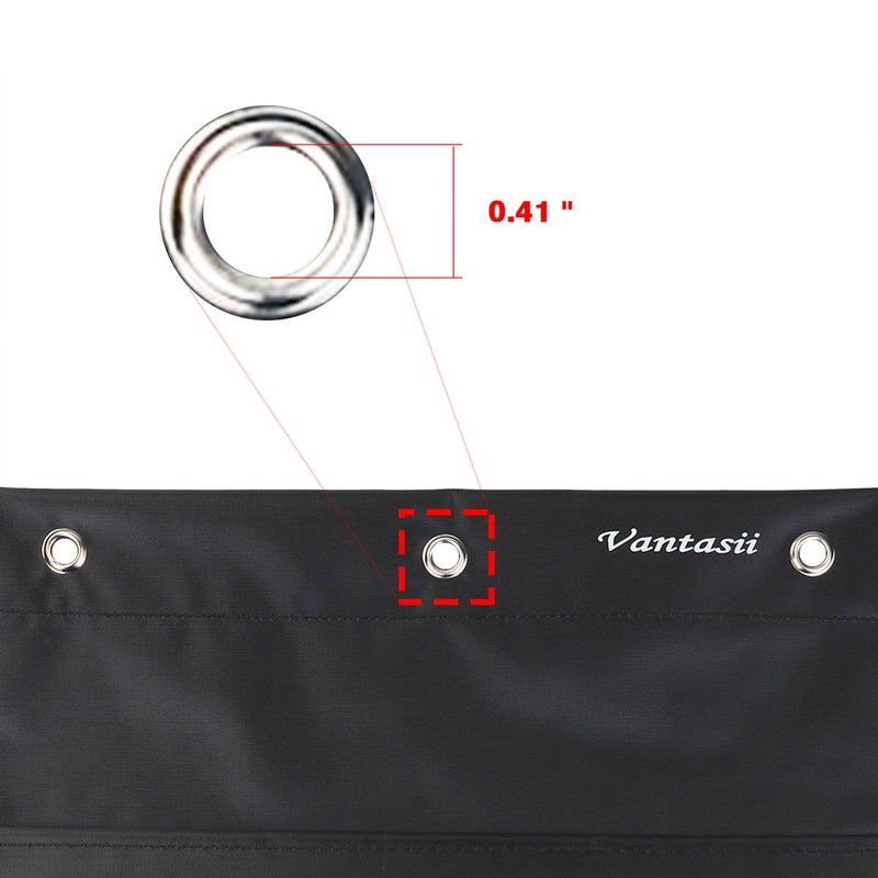 Vantasii Organization Pocket Chart, Wall Hanging File Organizer Folder with 10 Large Pockets for Office, Home, School, Studio, etc. 14 X 47 inch, Black, 3 Hangers and 4 Hooks - Image 3