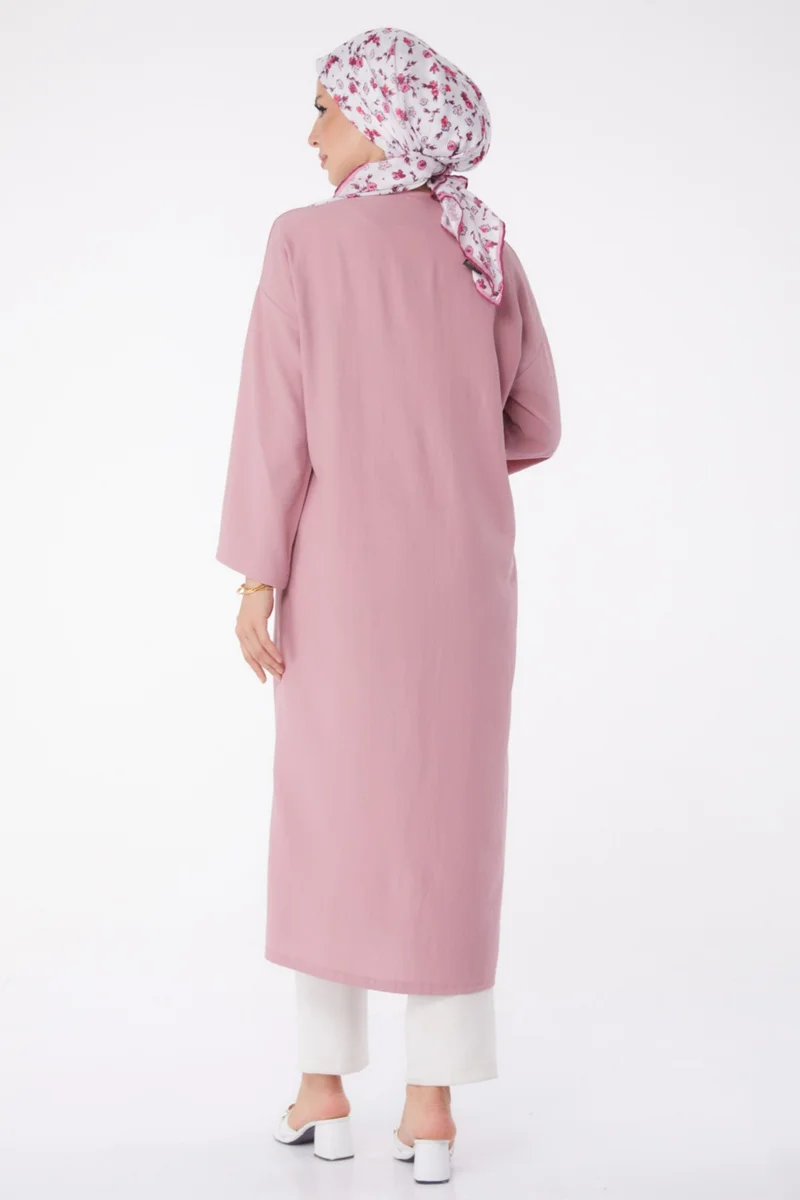 Tofisa Plain Medium Women's Pink Cardigan - 13236