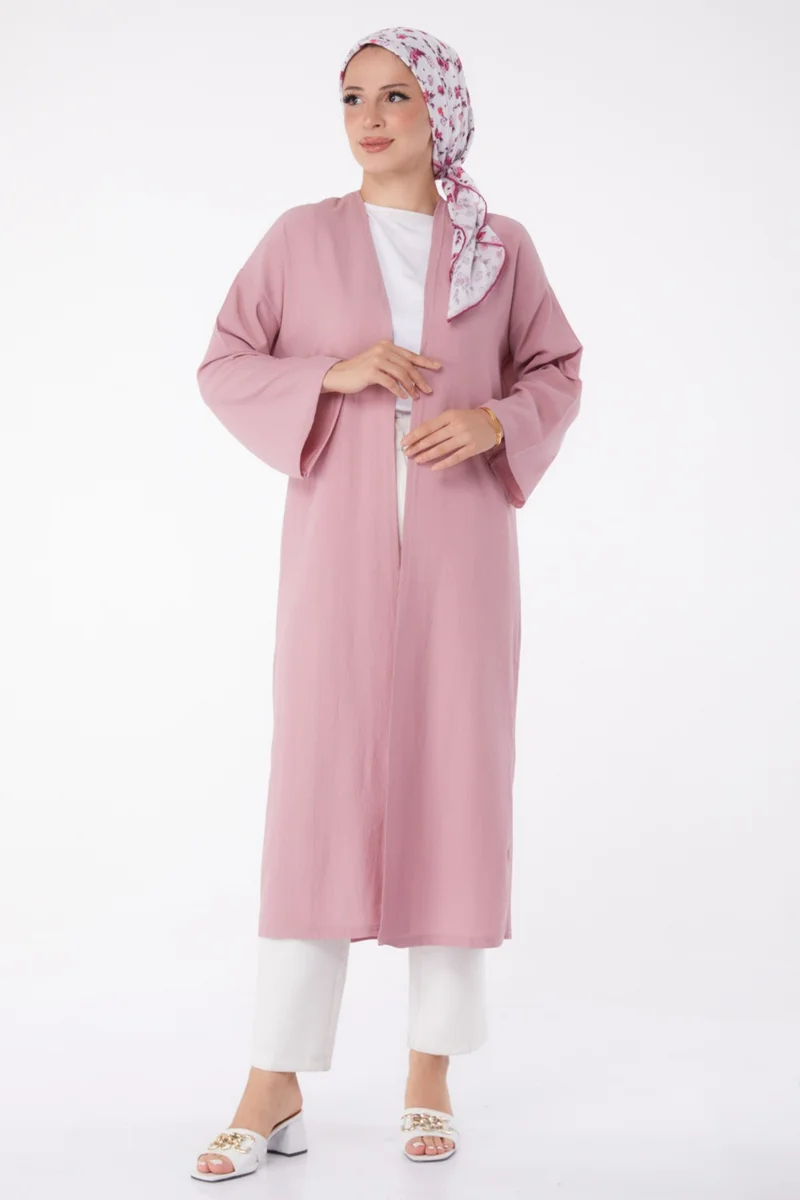 Tofisa Plain Medium Women's Pink Cardigan - 13236