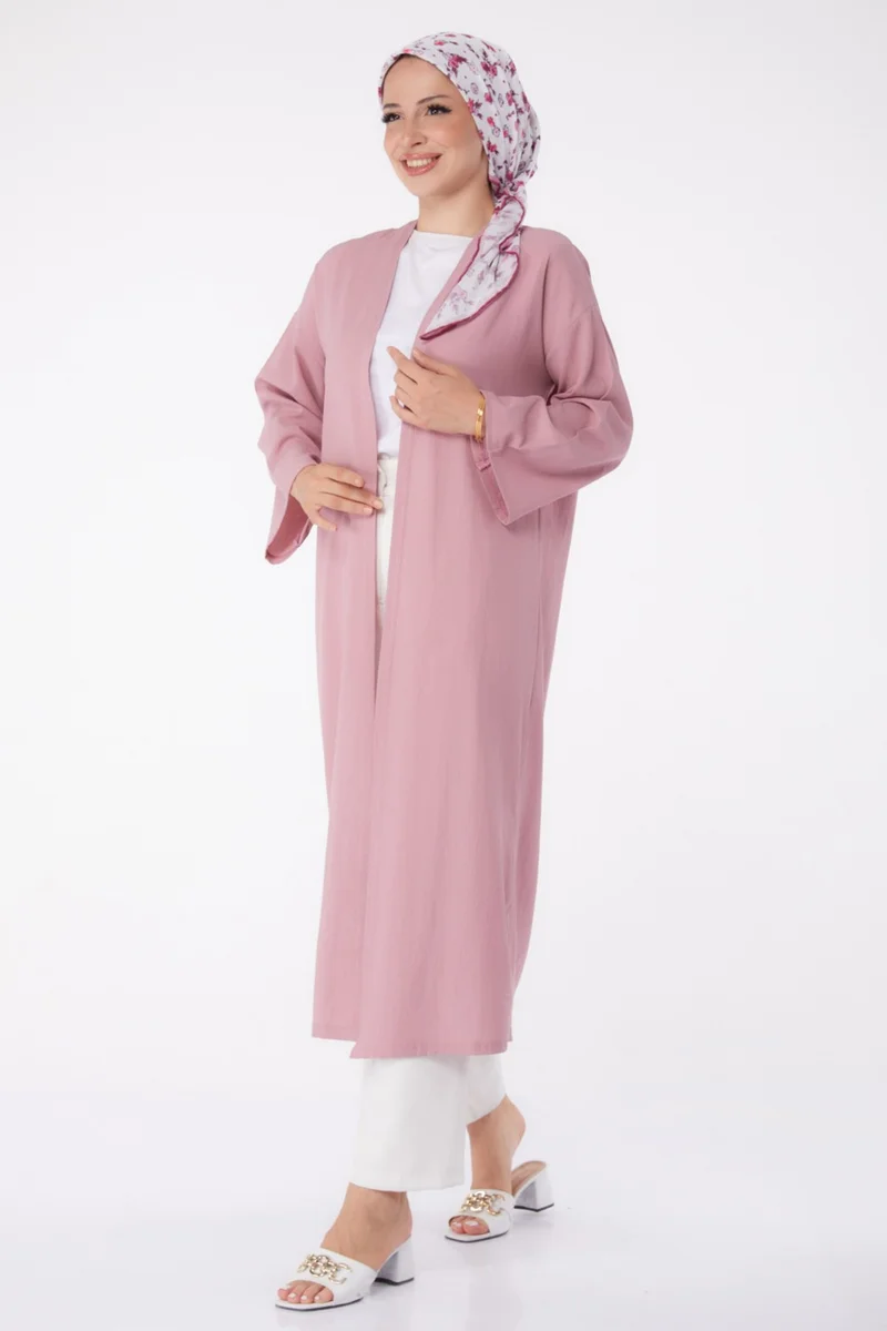 Tofisa Plain Medium Women's Pink Cardigan - 13236
