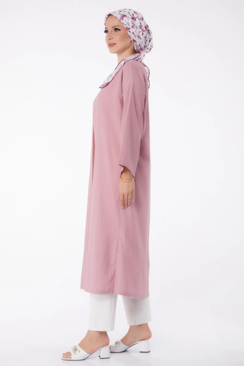 Tofisa Plain Medium Women's Pink Cardigan - 13236