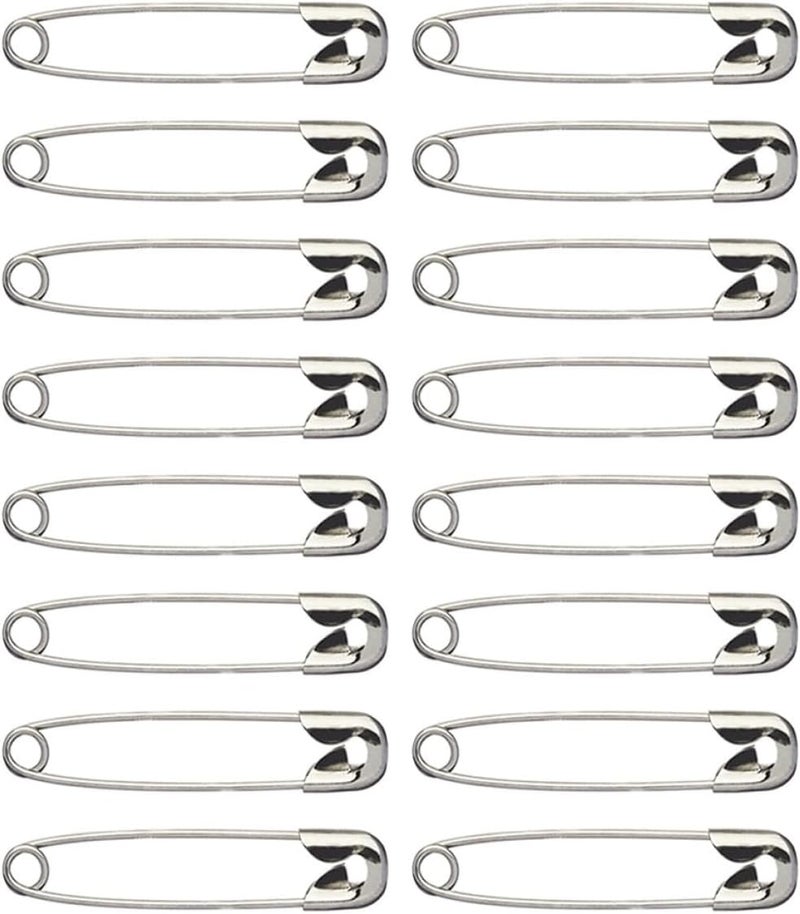 ABOOFAN 1728pcs Small Silver Iron Safety Pins for Sewing DIY Clothing Fixing Fastening Clips Craft Supplies - Image 1