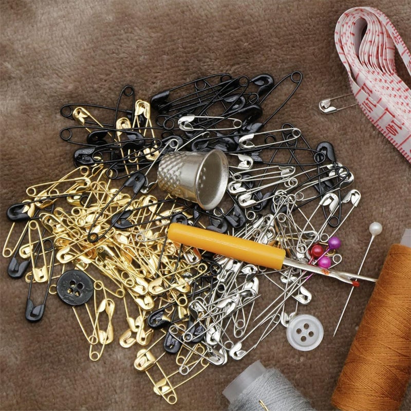 ABOOFAN 1728pcs Small Silver Iron Safety Pins for Sewing DIY Clothing Fixing Fastening Clips Craft Supplies - Image 2
