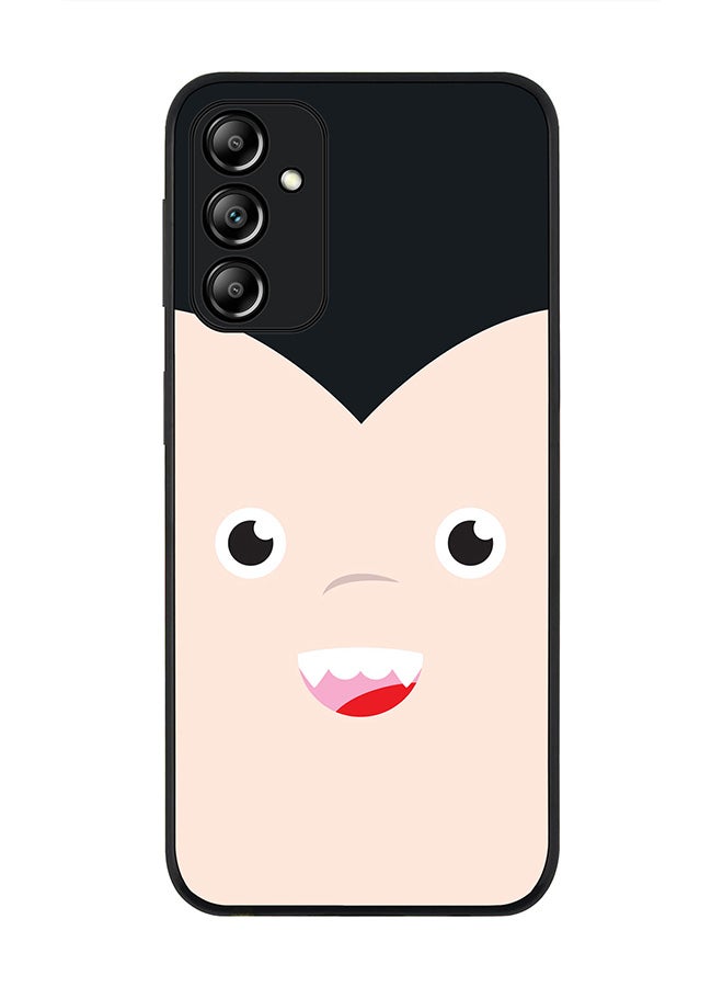 Stylizedd Rugged Black edge case for Samsung Galaxy A24 4G Slim fit Soft Case Flexible Rubber Edges Anti Drop TPU Gel Thin Cover - Cute Dracula - Image 1