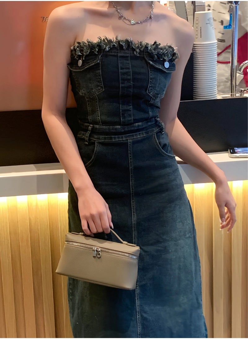 LP Loro Piana Lunch box small square bag Single shoulder handbag crossbody bag  - Image 3