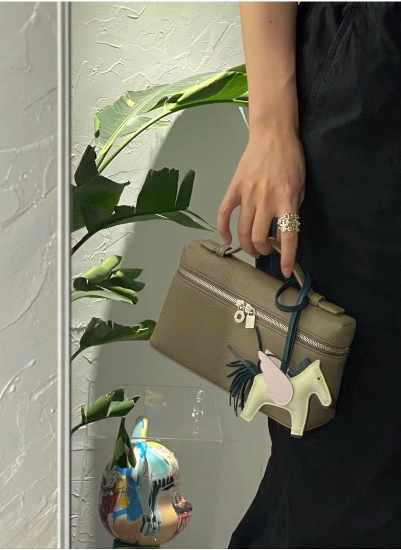 LP Loro Piana Lunch box small square bag Single shoulder handbag crossbody bag  - Image 2