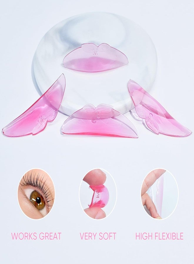 PERMANIA Lash Lift Rods, Self-Adhesive Super Soft Lash Lift Pads for NO.1 Perm Soften Eyelashes (Pink Peach) - Image 4
