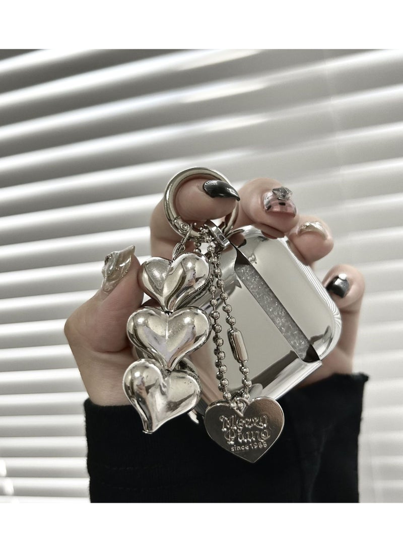 EBMINI - Electroplating Case Suitable For Apple Bluetooth Earphone Heart-Shaped Case - Image 1