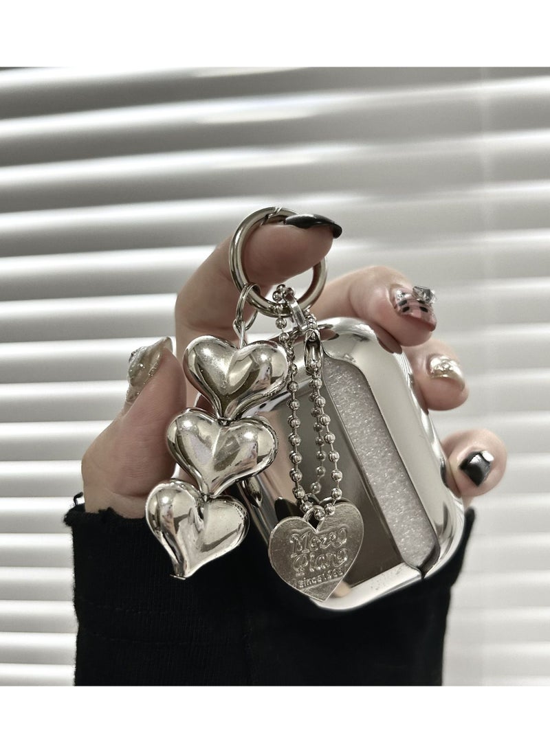 EBMINI - Electroplating Case Suitable For Apple Bluetooth Earphone Heart-Shaped Case - Image 1