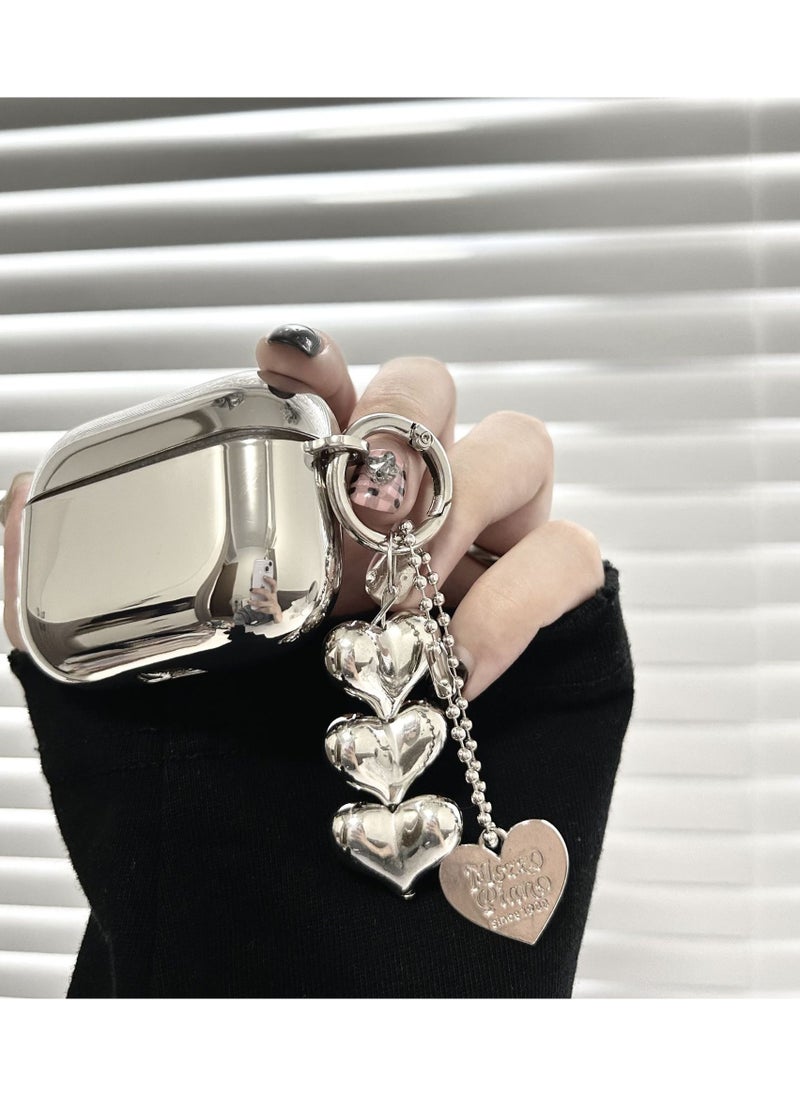EBMINI - Electroplating Case Suitable For Apple Bluetooth Earphone Heart-Shaped Case - Image 1