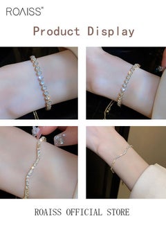 Diamond wavy geometric bracelet temperament bracelets are suitable for women's cubic vermiculite adjustable charm bracelets - pzsku/ZC724A1E1E0E431A021B9Z/45/_/1687145413/d062a966-754b-4352-8763-f303f8aab58b