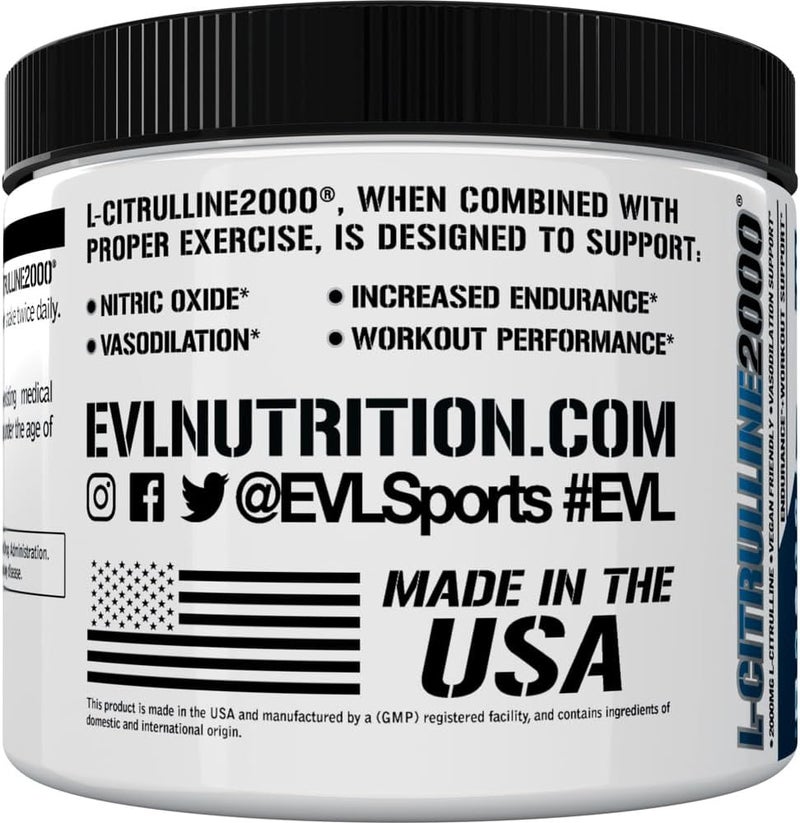 Evlution LCitrulline2000 Nitric Oxide Pre Workout Powder  High Strength L Citrulline Powder for Enhanced Muscle Strength and Intense Pumps  Plant Based Nitric Oxide Booster  Unflavored - Image 5