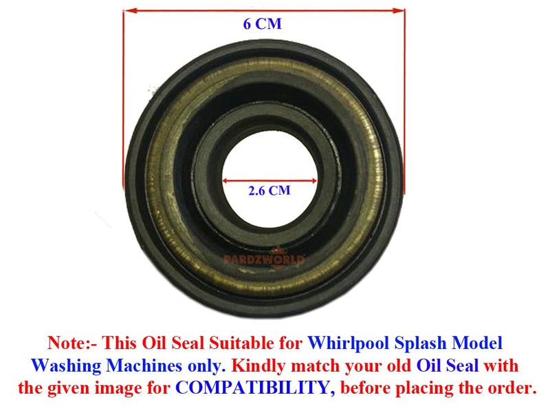 PARDZWORLD Bearing Sealing Ring or Oil Seal or Tub Support Suitable for Whirlpool Splash Model Top Loading Washing Machines OnlyMatch Buy ColorBlack - Image 3