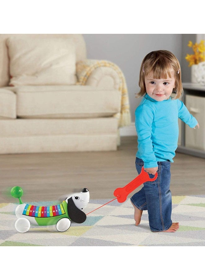 LeapFrog - Leapfrog Wooden Alphapup Green, Wooden Toddler Toys for 1 2 3 Years Old Boys Girls, Number Counting Toys First Birthday Gifts for 1-2 Years, Preschool Educational Fine Motor Skills Toy - Image 1