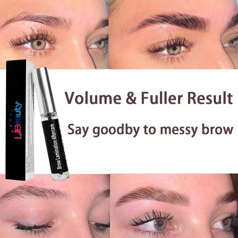 Libeauty Brow Lamination Aftercare, Eyebrow and Eyelash Lift Conditioner, Lash Perm Nutrition, Keratin Filler Saves Burning Lashes & Brows, Fixing Gel for Lifting/Tint/Wax Treatment| 100-Day Supply - Image 2