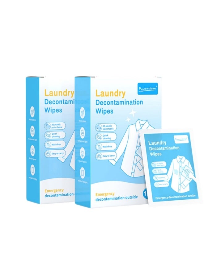 POWER CLEAN POWER CLEAN  24 pices Disposable Portable Clothes Decontamination Wipes   Emergency Oil Cleaning Wipes  - Image 1