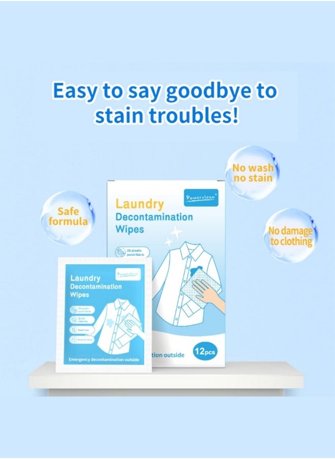 POWER CLEAN POWER CLEAN  24 pices Disposable Portable Clothes Decontamination Wipes   Emergency Oil Cleaning Wipes  - Image 3
