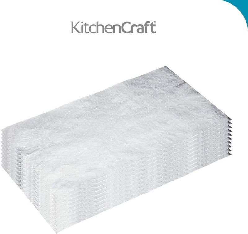 KitchenCraft Fat Absorbing Grill Liners, Pack of Ten, 30x20cm, Bagged with Insert Upgraded quality - Image 2