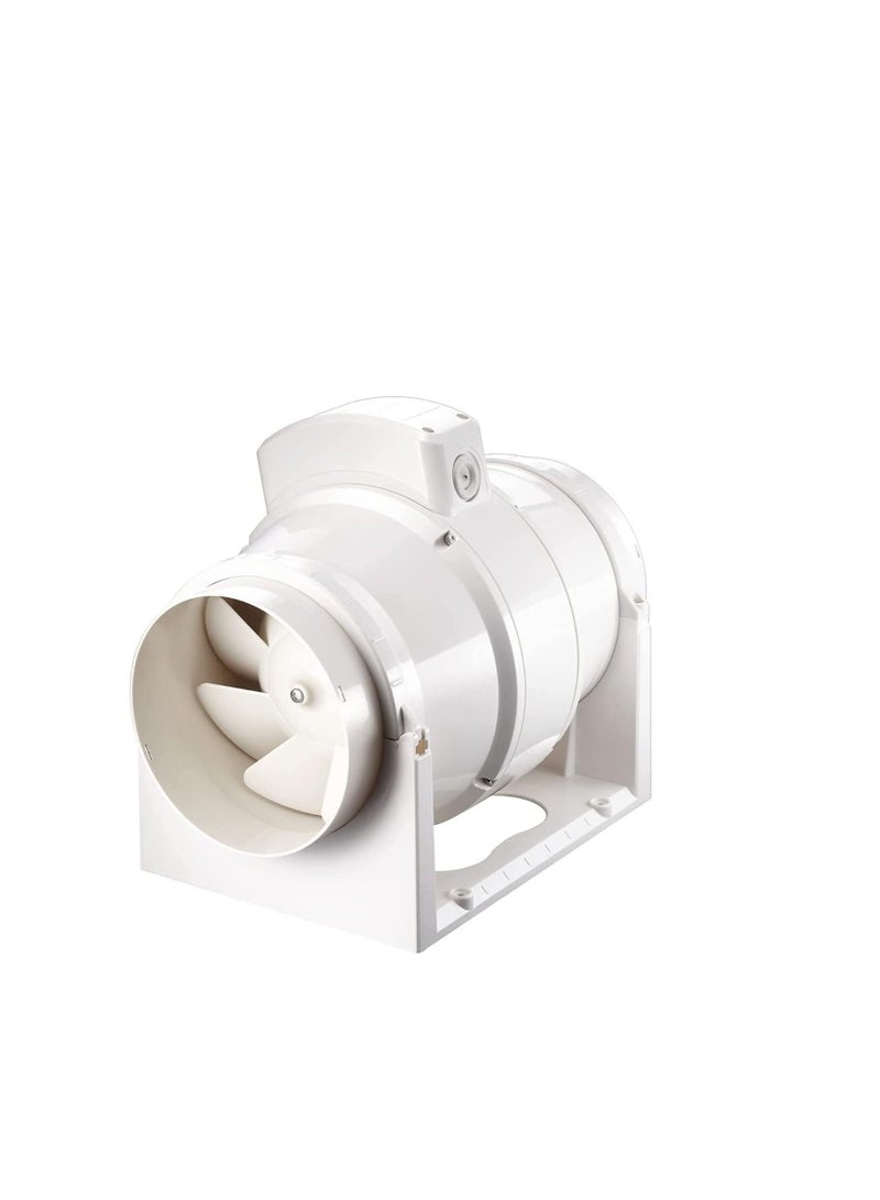 ABBASALI Circular Inline Exhaust Fan Low Noise Duct Fan for Bathroom Kitchen Ventilation  - Image 1