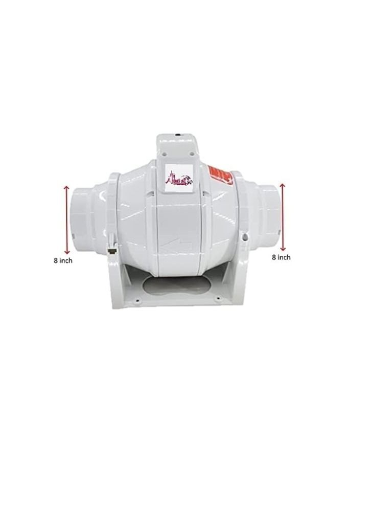 ABBASALI Circular Inline Exhaust Fan Low Noise Duct Fan for Bathroom Kitchen Ventilation  - Image 4