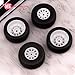 Mesimsple Pre Glued Plastic Wheel and Tire Rubber for Arrma Mojave Grom Mega 380 223S BLX Series Upgrade Parts White - Image 4