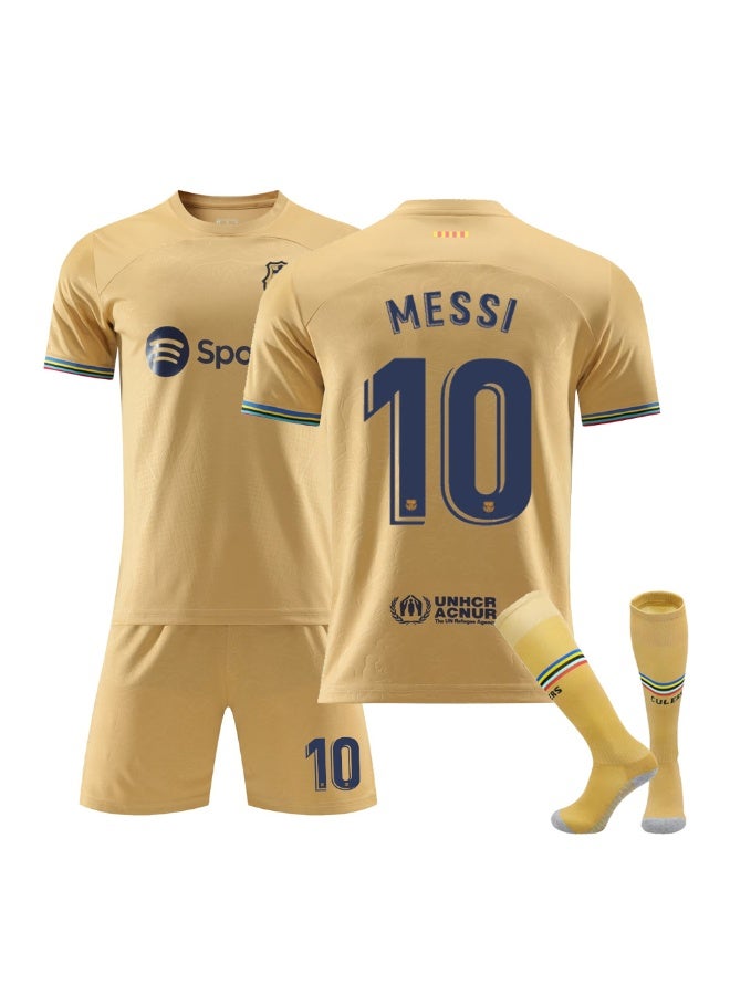 ميسي 2022-2023 موسم كرة القدم رياضية #10 ميسي كرة القدم جيرسي السراويل الجوارب مجموعة الأطفال حجم والكبار حجم الهدايا للجماهير والأصدقاء - Image 1