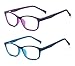 ALWAYSUV 2 Pack Boys Girls Blue Light Blocking Computer Glasses Square Eyeglasses Frame Anti Blue Ray Computer Game Glasses - Image 4