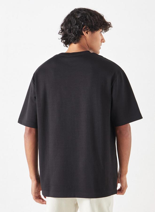 SP Characters Graphic Print Crew Neck T-shirt with Short Sleeves - Image 3