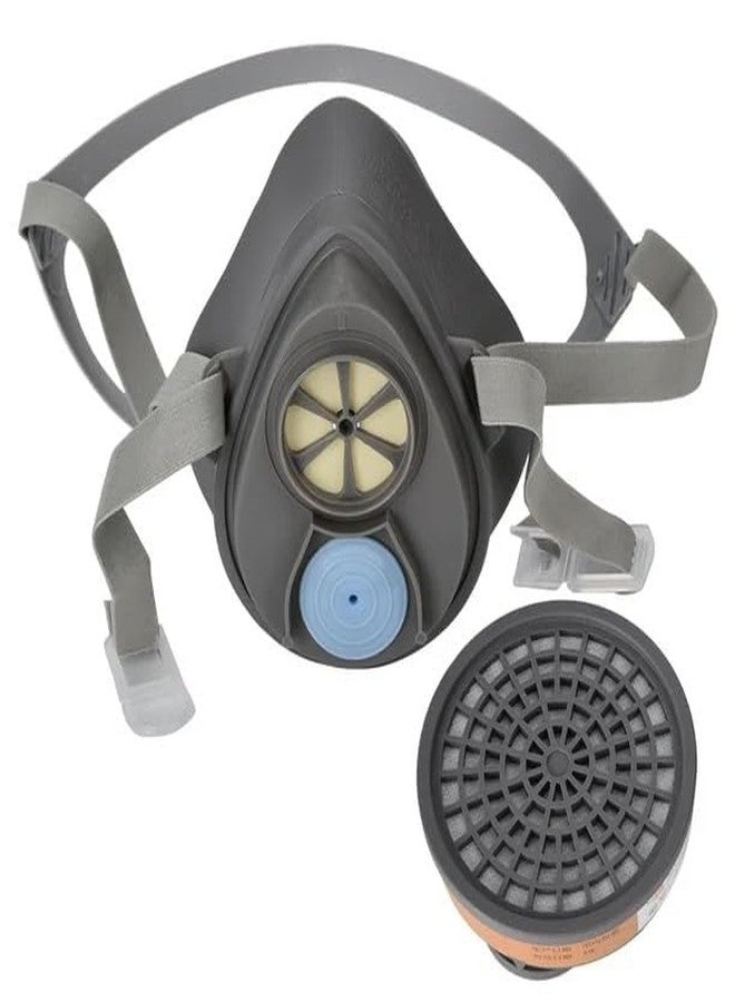 ISTARA Industrial Chemical Respirator Single Filter Cartridge Mask for Organic Vapour/Acid Gases for Construction, Woodworking, Welding, Polishing, Sanding, Chemical and Other Work - Image 2