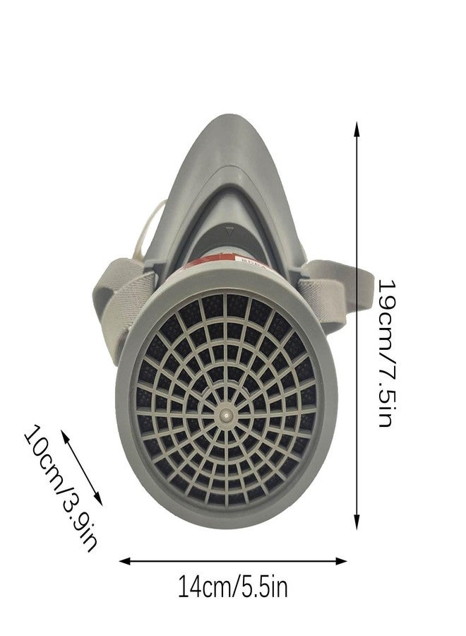 ISTARA Industrial Chemical Respirator Single Filter Cartridge Mask for Organic Vapour/Acid Gases for Construction, Woodworking, Welding, Polishing, Sanding, Chemical and Other Work - Image 3