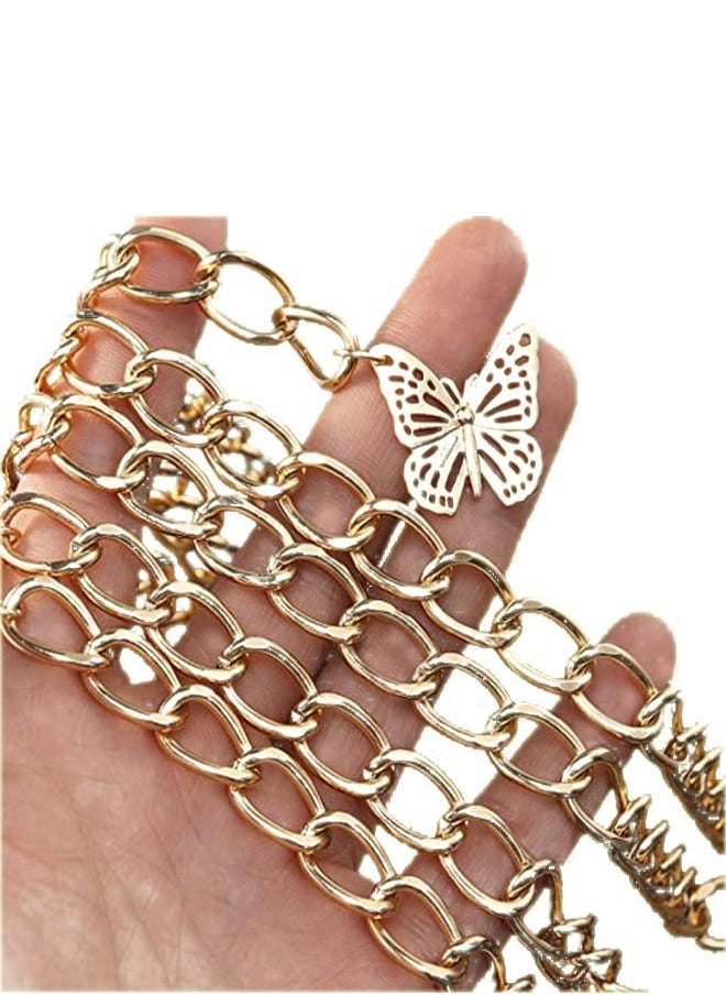 Generic - Multilayer Butterfly Waist Chain Gold - Image 1