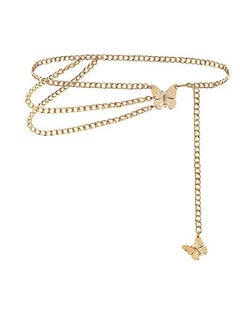 Multilayer Butterfly Waist Chain Gold