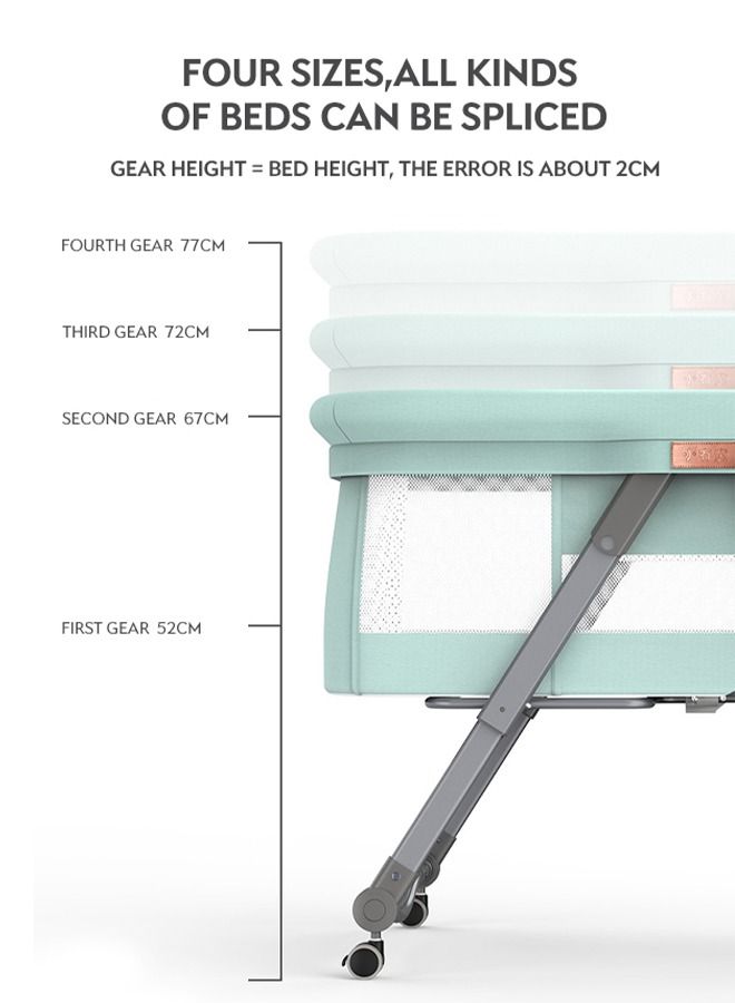 Star Core Baby Cots, Cradles & Bassinets Green 93*55*77cm - Image 5