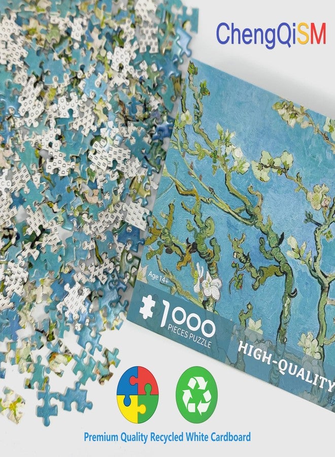 CHengQiSM 1000 Piece Puzzle for Adults Almond Blossoms by Van Gogh Jigsaw Puzzles 1000 Pieces Van Gogh Puzzles for Adults 1000 Pieces Famous Oil Painting Puzzle 1000-Piece Jigsaw Puzzles - Image 4