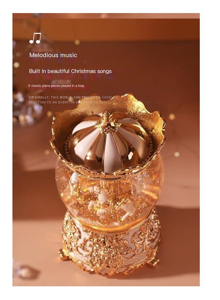 WISHWIND Enchanting Carousel Figurine – Elegant Home Decor Showpiece, Vintage Charm Ornament & Timeless Collectible - Image 3