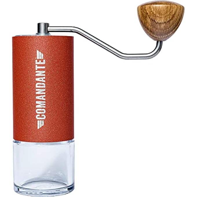 COMANDANTE Mk40 Manual Coffee Grinder  HighPrecision Nitro Blade Stainless Steel Burrs Portable Design  Ideal For Espresso Pour Over And French Press Capacity 40 Grams Color Liquid Sunset - Image 1