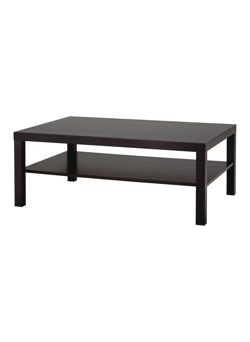 Generic Coffee Table Separate Shelf for Magazines Particleboard & Fibreboard  Black-Brown 118x78 cm  - Image 2