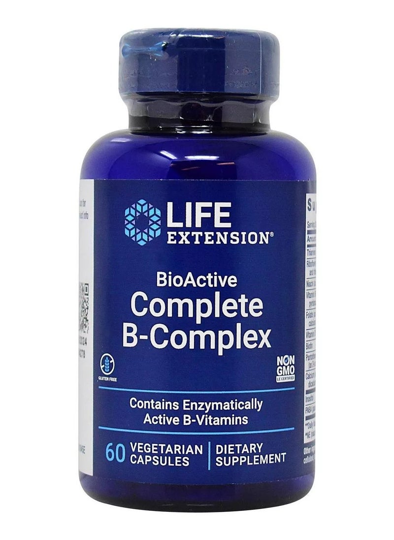 Life Extension - Bio Active Complete B Complex, 60 Veggie Capsules - Image 1