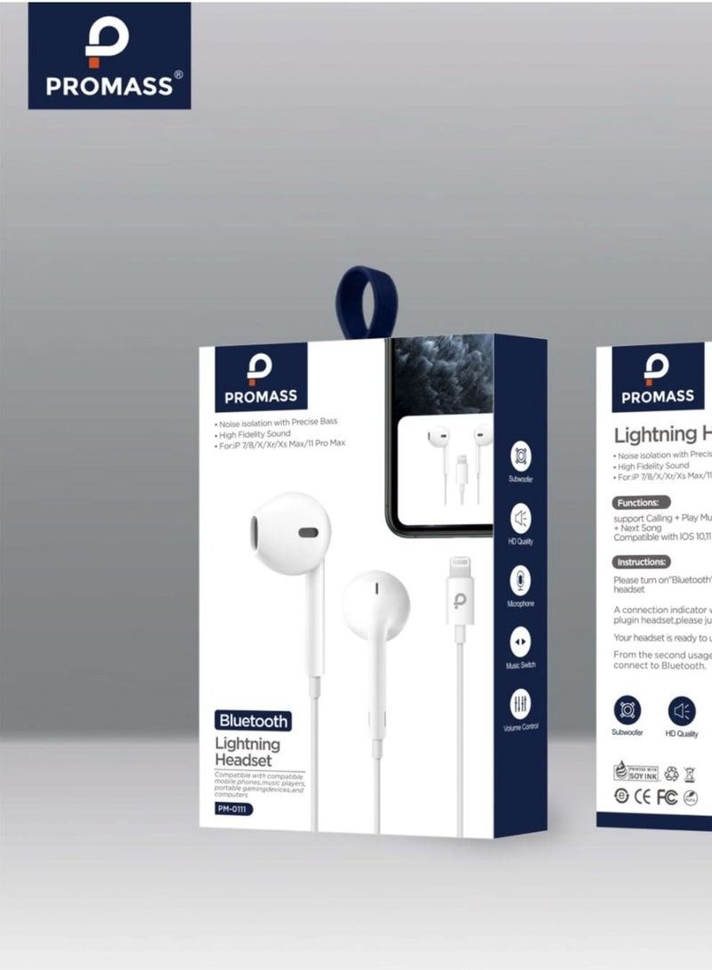 PROMASS A wired watch with a white lightning port that supports all iPhone devices via Bluetooth connection