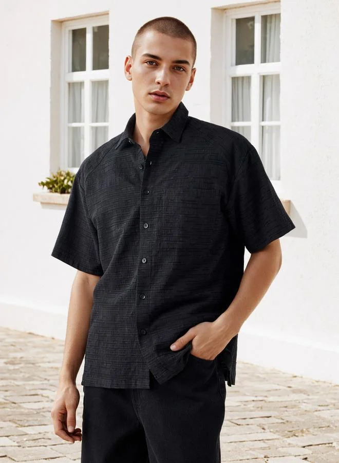 Lee Cooper Lee Cooper Textured Regular Fit Shirt