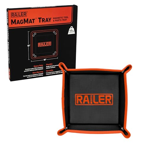 Railer MagMat Tray | Premium Magnetic Tool & Parts Tray. Durable Non-Slip Magnetic Tray Holds Up to 17lb | Efficient Tool Organizer for Workshop & Garage - Image 2