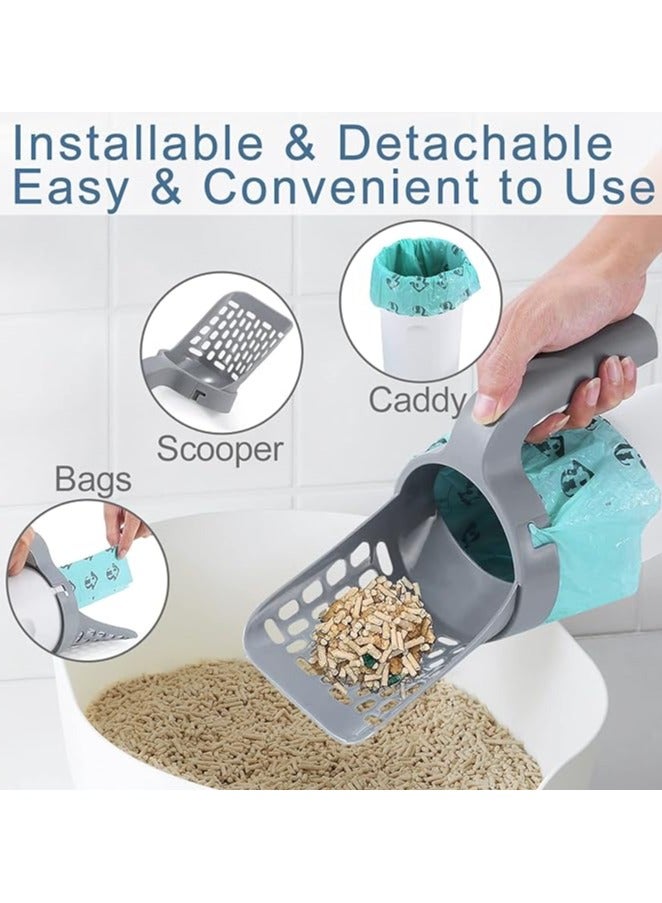 Generic Cat Litter Scoop with Bag Holder – Includes 4 Free Bags – Durable, Easy-to-Use Scoop for Fast and Mess-Free Litter Cleanup – Perfect for Cat Owners, Includes Convenient Holder for Storage and Disposal - Image 4