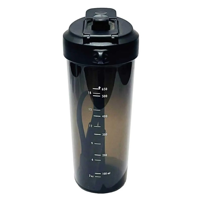 Plastic Water Bottle with Straw & Carry Strap – 650ml - Image 4