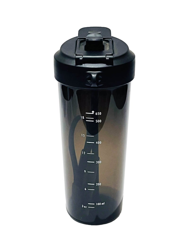 Plastic Water Bottle with Straw & Carry Strap – 650ml - Image 5